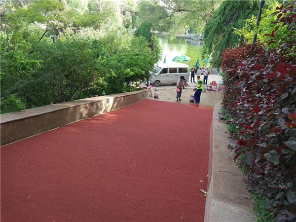 黄石彩色路面施工